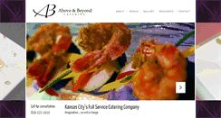 Desktop Screenshot of aboveandbeyondcateringkc.com